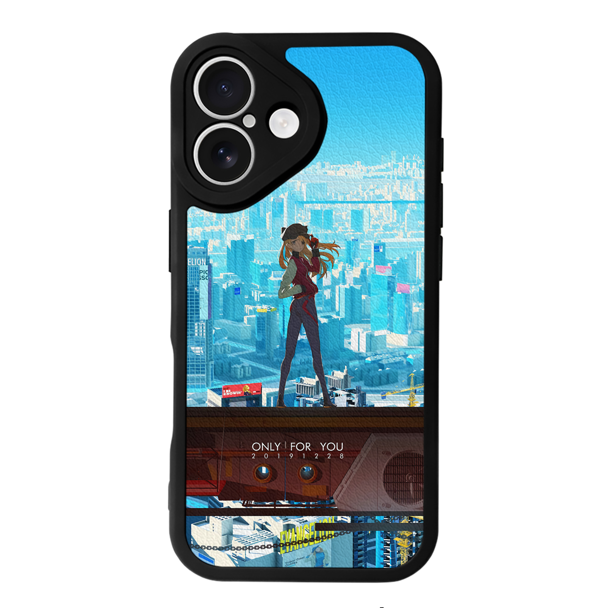 （画像用） EVA 新世紀エヴァンゲリオン 【iPhone 16シリーズ対応】シリコンスマホケース（レザー調） 材質：シリコン